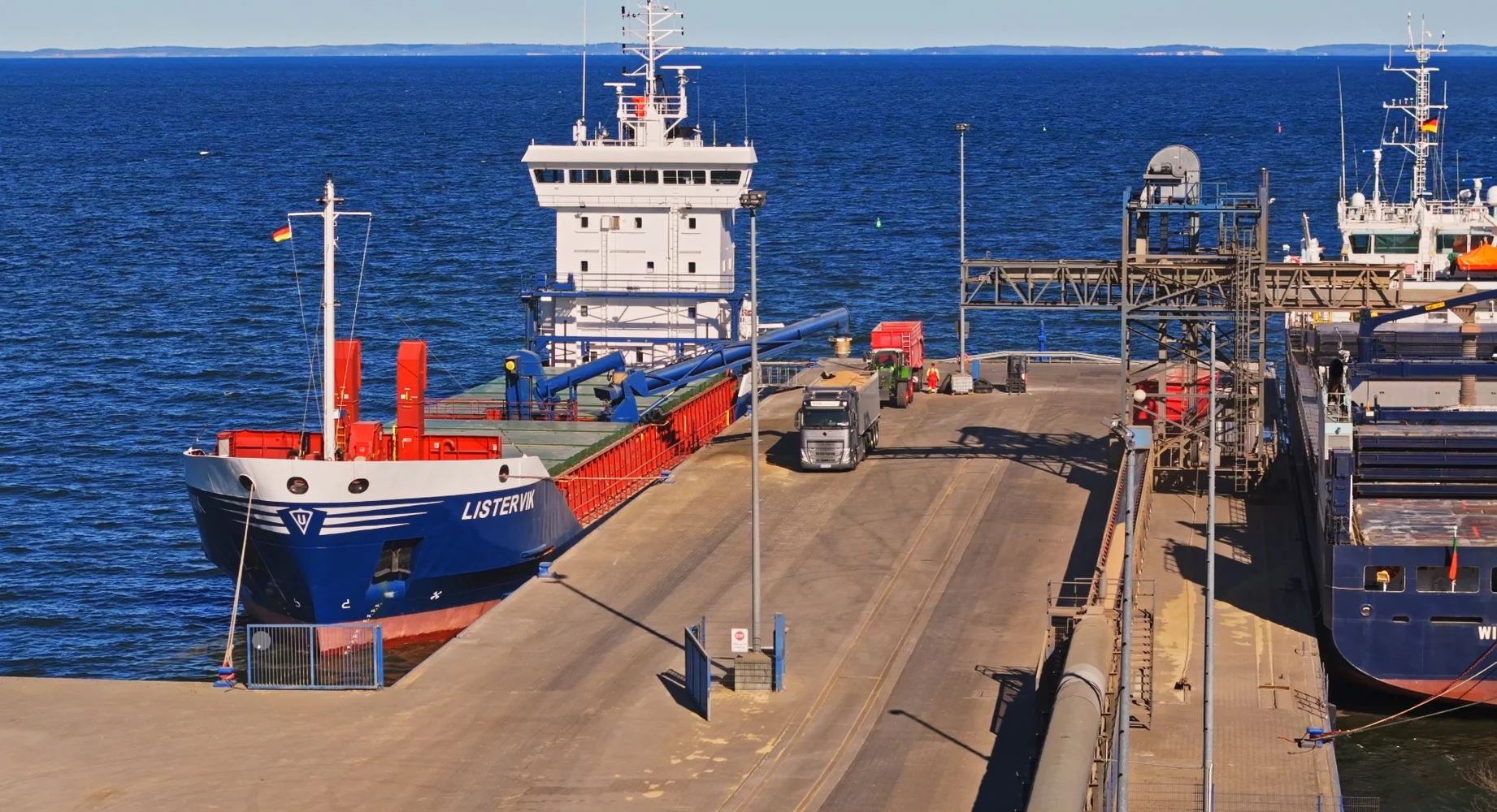 Hafen Vierow – Blick auf den Kai